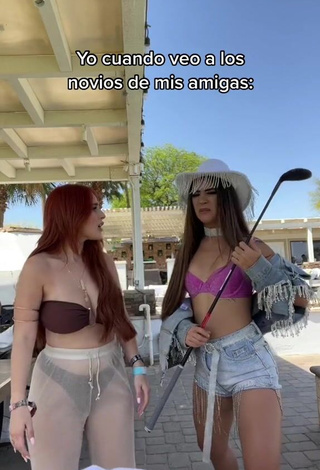 6. Wonderful Tammy Parra Shows Cleavage in Pink Bikini Top