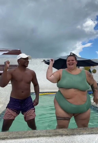 3. Cute Thais Carla in Swimsuit at the Swimming Pool