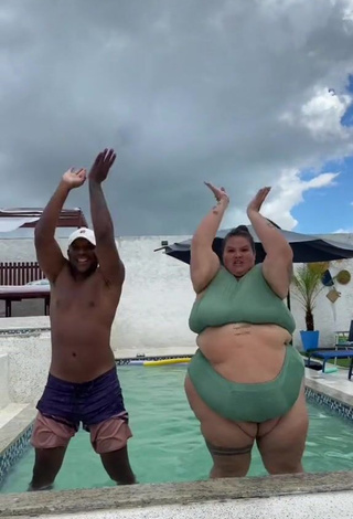 4. Cute Thais Carla in Swimsuit at the Swimming Pool