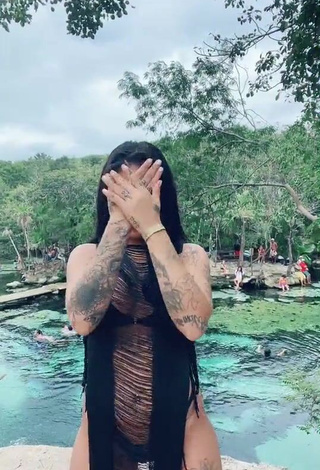 2. Pretty Mirella xbadmix Shows Cleavage in See Through Bikini