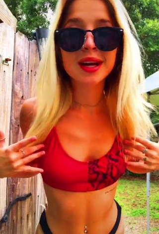 5. Sexy Sadara Kirin in Red Bikini Top
