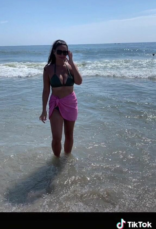 5. Sexy Sammi Giancola in Black Bikini at the Beach