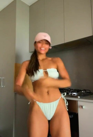 2. Hottie Sarah Magusara in Light Green Bikini