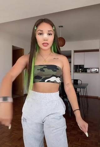 2. Sexy Scarday in Camouflage Tube Top