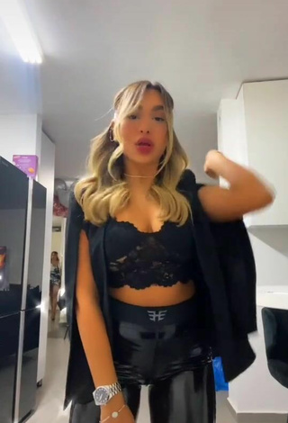 5. Sexy Shalev Chiprut in Black Crop Top