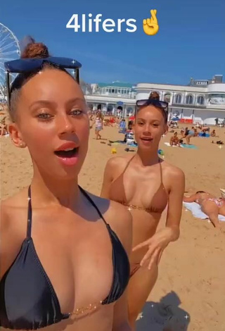 4. Sexy Nel.Twinnys in Bikini at the Beach