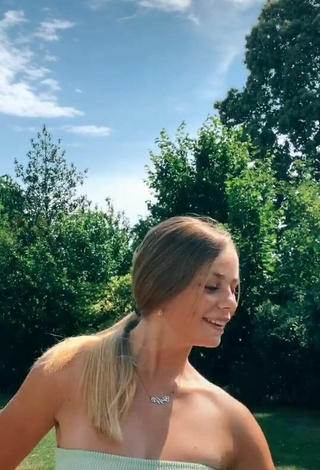 2. Sexy Steffi Mercie in Light Green Bikini Top