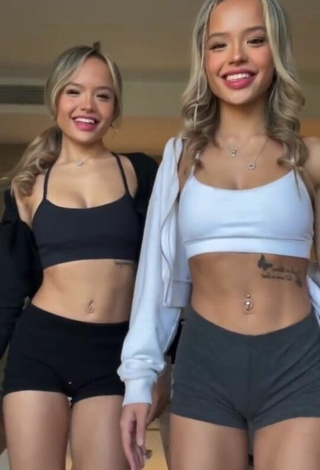 2. Cute Carly & Christy Connell in Crop Top