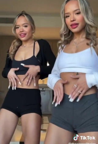 4. Cute Carly & Christy Connell in Crop Top