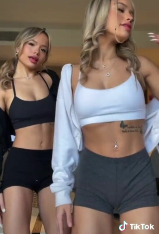 5. Cute Carly & Christy Connell in Crop Top