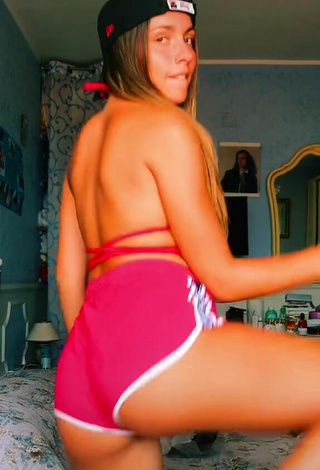 2. Sexy Vanessa Ticalli in Pink Bikini Top