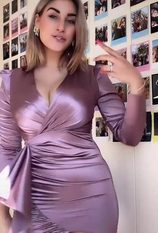 2. Sexy Virginia Montemaggi in Pink Dress