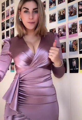 4. Sexy Virginia Montemaggi in Pink Dress