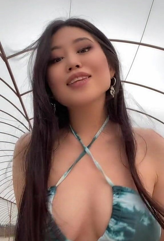 3. Sexy Ayushieva Erzhena in Bikini Top