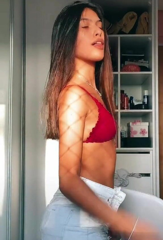 4. Cute Fernanda Concon in Red Bikini Top