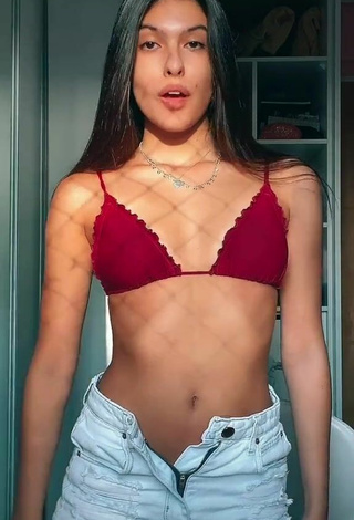 Hot Fernanda Concon in Red Bikini Top