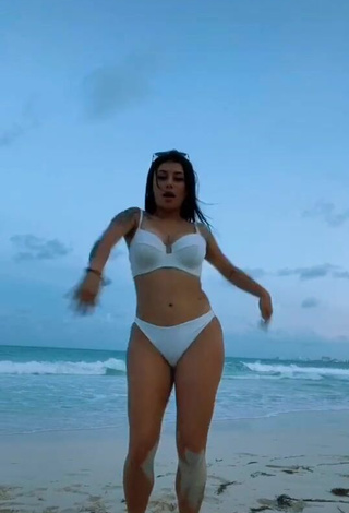 4. Amazing Fernanda Ortega in Hot White Bikini at the Beach