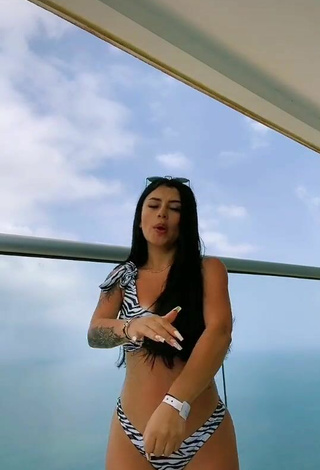 4. Pretty Fernanda Ortega in Zebra Bikini