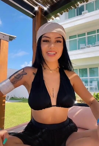 3. Hot Fernanda Ortega in Black Bikini Top