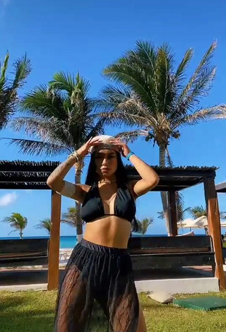 2. Sexy Fernanda Ortega in Black Bikini Top