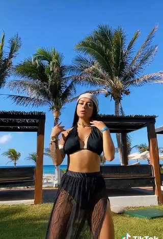 5. Sexy Fernanda Ortega in Black Bikini Top