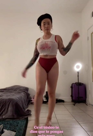 Sexy Sonia Mayu in Red Panties
