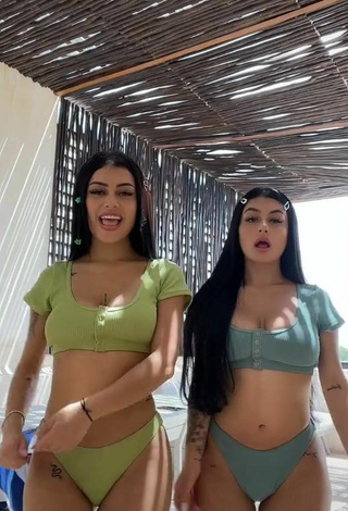 Cute Gemelas Ortega in Bikini