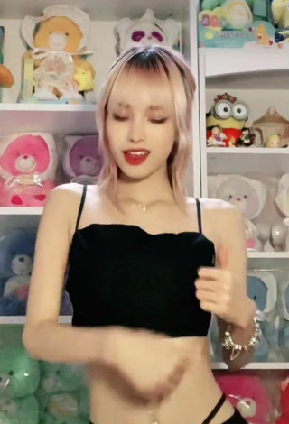 5. Sexy grace_2557 in Black Crop Top