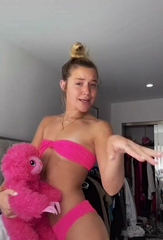 2. Alluring Olivia Ponton in Erotic Pink Bikini