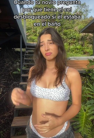 4. Sexy Isabela Delgado Urreta in Leopard Bikini