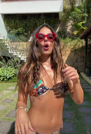 Sexy Isis Valverde in Floral Bikini