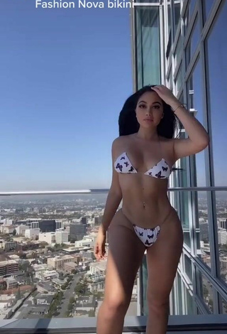 2. Cute Jailyne Ojeda Ochoa in Bikini on the Balcony