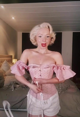 4. Hot Jasmine Chiswell in Pink Corset