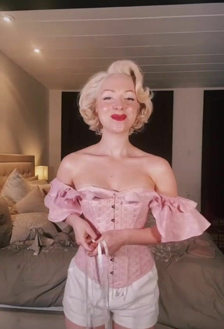 5. Hot Jasmine Chiswell in Pink Corset