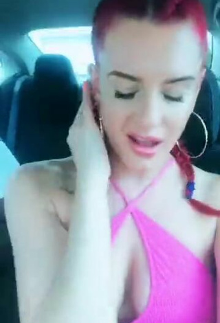 4. Sexy Justina Valentine Shows Cleavage in Top