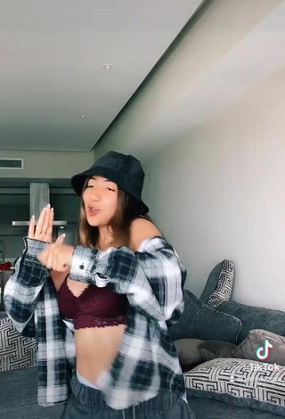4. Sexy Katia Vlogs in Brown Crop Top