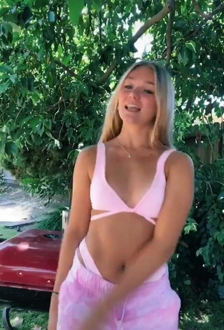 2. Cute Katie Sigmond in Pink Bikini Top