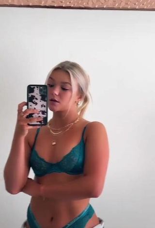 4. Sexy Katie Sigmond in Turquoise Lingerie