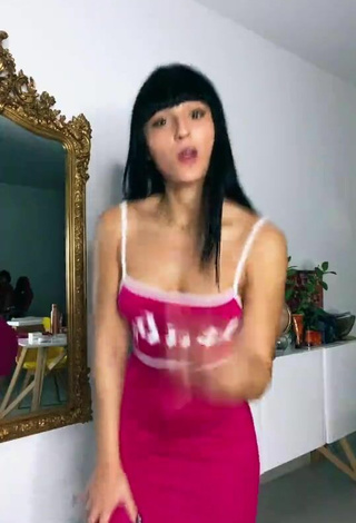 Sexy Lenna Vivas in Dress and Bouncing Boobs