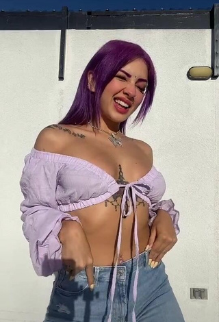 Sweetie Lilacoloridas in Purple Crop Top