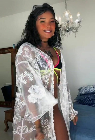 5. Sexy Lisandra Barcelos in Black Bikini