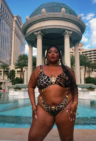 Sexy Lizzo Shows Big Butt at the Swimming Pool
