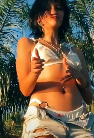 3. Sexy Luna Montes in White Bikini Top
