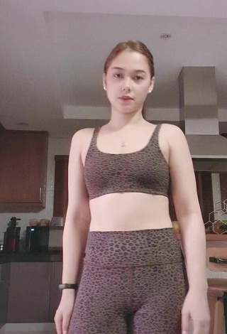 2. Sexy Maja Salvador in Leopard Crop Top