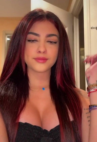 2. Malu Trevejo Shows her Inviting Cleavage