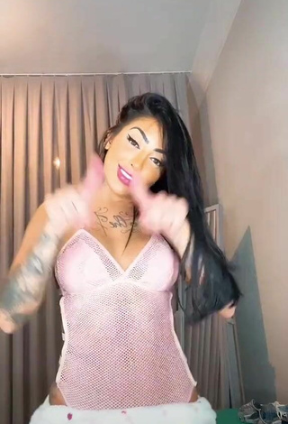 2. Sexy Mirella Fernandez in Pink Bodysuit