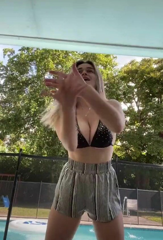 2. Sexy Megan Guthrie in Shorts and Bouncing Boobs