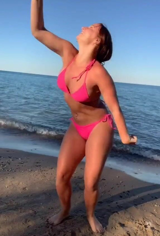 5. Magnificent Mikaila Murphy in Pink Bikini at the Beach