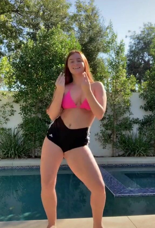 3. Sexy Mikaila Murphy in Pink Bikini Top at the Pool