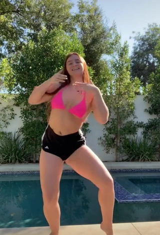 4. Sexy Mikaila Murphy in Pink Bikini Top at the Pool